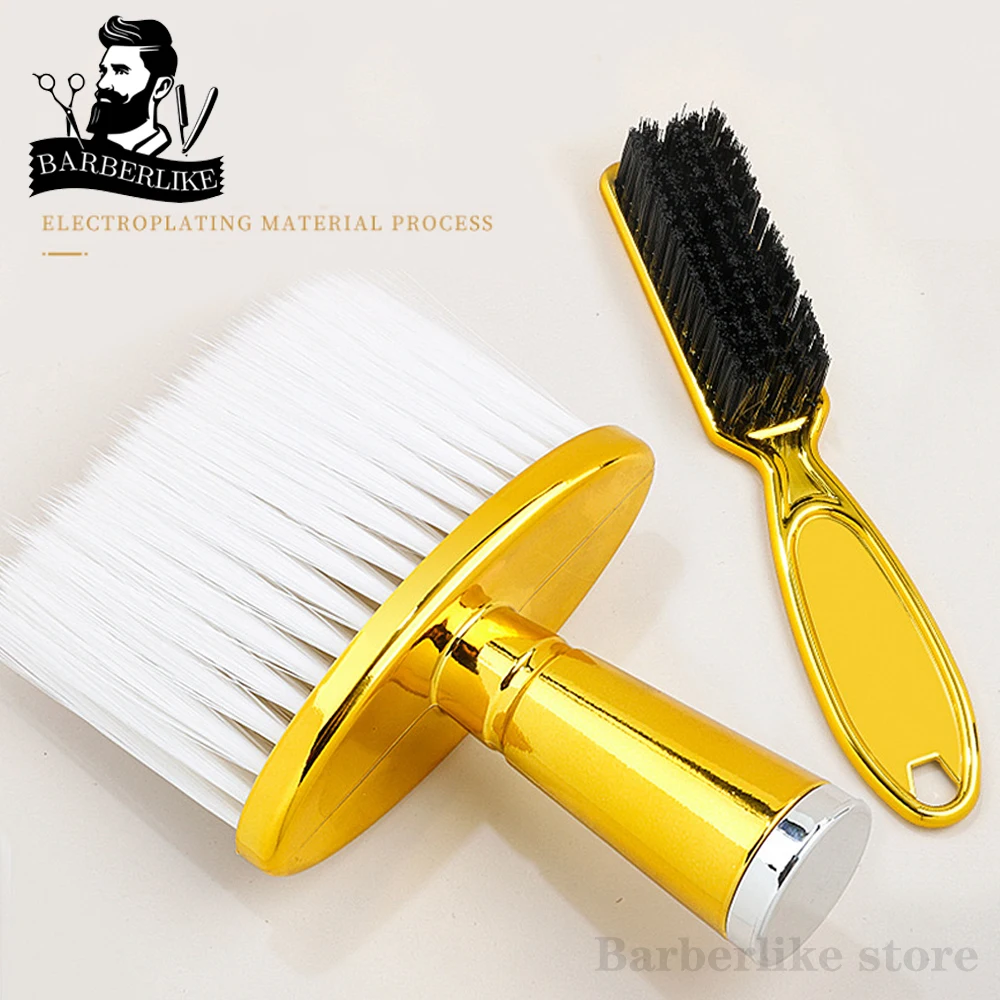 2Pcs Barber Brush Hairdresser Blade Clean Brush Neck Duster Brushes Clipper Cleaning Brush Styling Brush Tool New