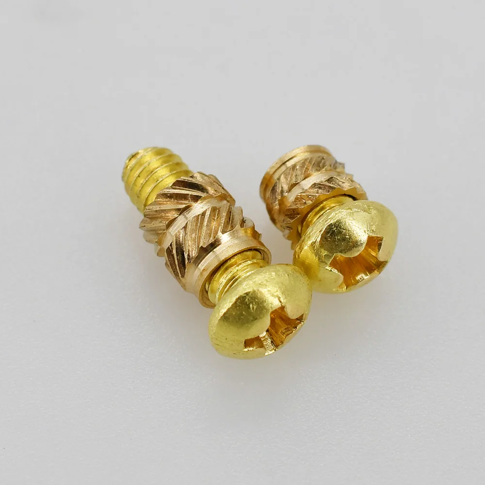 Brass Bolt Screw Kit Knurled Hot Melt Heating Insert Nuts Insertion 3D Printer Laptop Insertnut Set Copper Threaded Nut Inserts