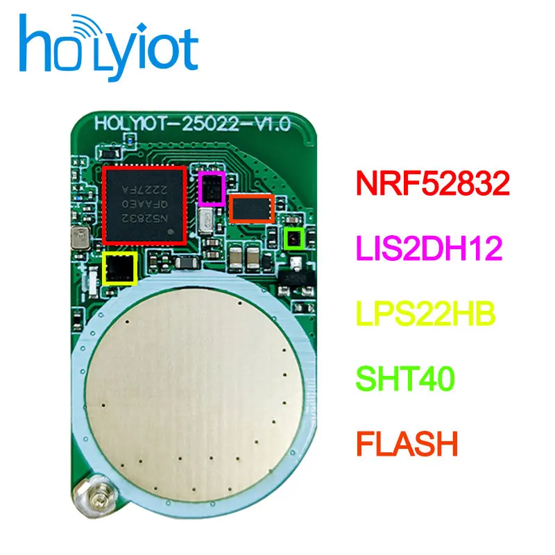 

NRF52832 Bluetooth 5,0 маяк с низким энергопотреблением и 3-осевым акселерометром, барометром, датчиком температуры и влажности BLE