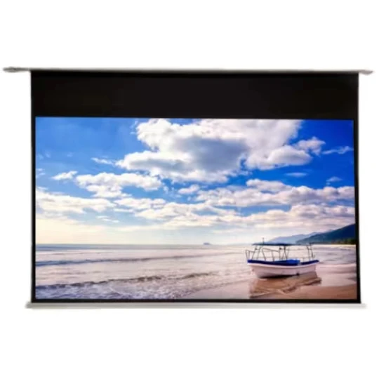 150-Inch Electric P58 Ceiling Curtain Living Room 16:9 Hidden Projection 4K HD Long Focus Anti-Light Recessed Projection Screen