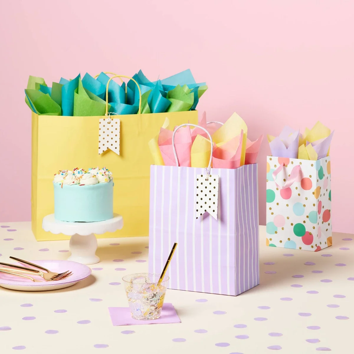 

20ct Tissue Paper Colored - Spritz: Multicolor Gift Packaging for Birthday & Easter, 20 Sheets, 16.5" x 24"