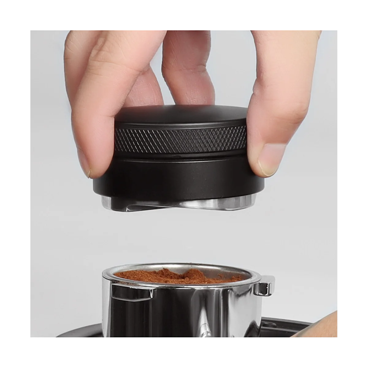 53 มม.304 สแตนเลส 3 มุมและฐานแบน Double HEAD ผงกาแฟ Tamper ESPRESSO Porfilter กรอง