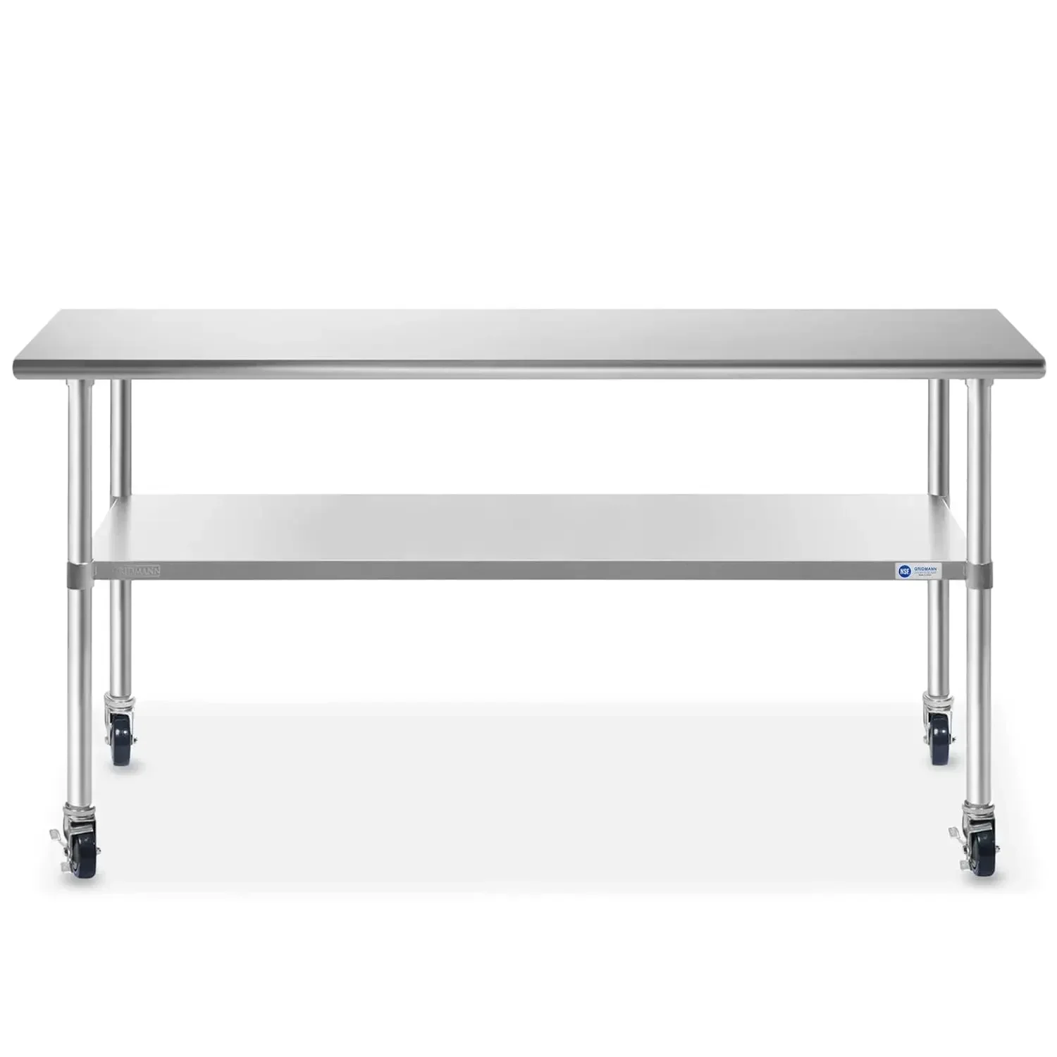 

BestsellerStainless Steel Work & Prep Table 72 x 24 Inches with Caster Wheels and Under Shelf for Restaurant, Home, Hotel