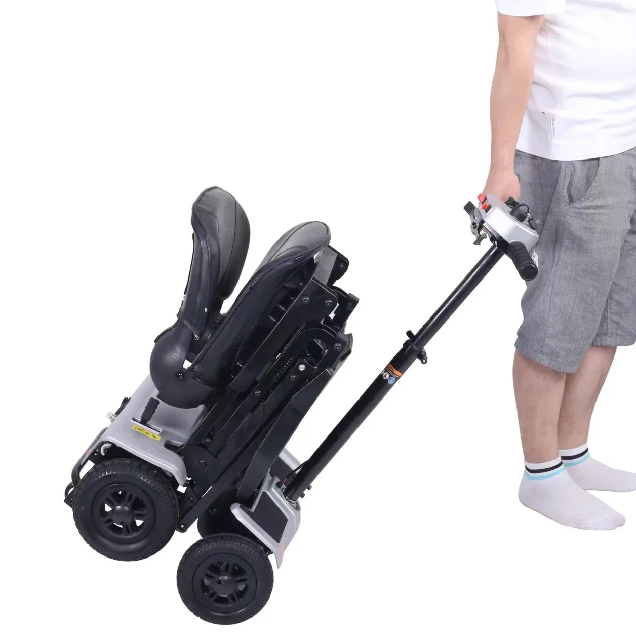 4 Wheel Electric Disabled Scooter Elderly Mobility Lightweight Folding Mobility Electric Scooter