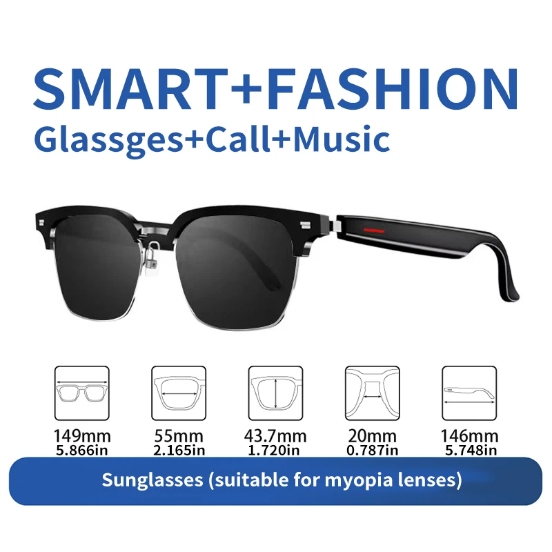 New smart wireless bluetooth glasses to listen to music to answer the phone men and women fashion sunglasses sunglasses glasses