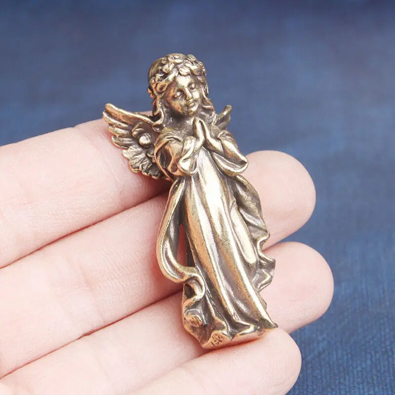 Solid Brass Angel Figurine House Decoration Gift Figurines Home Decorations