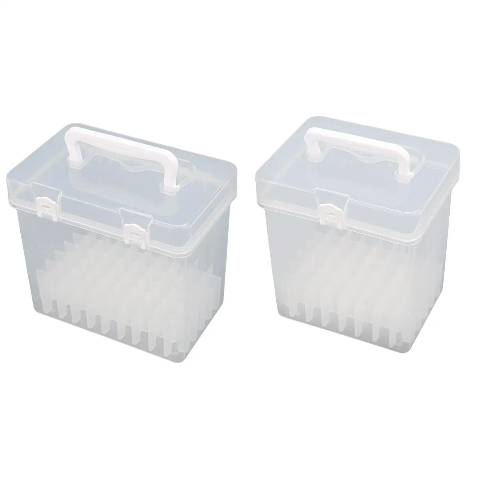 Clear Marker Pen Storage Box Empty with Accs Organizer Desk for Home