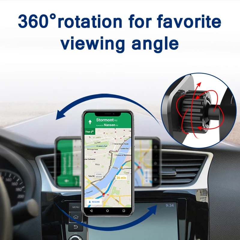 Magnetic CD Slot Car Phone Mount Universal 360° Adjustable Strong Magnet Car CD Cell Phone Holder Support for iPhone 15 Samsung