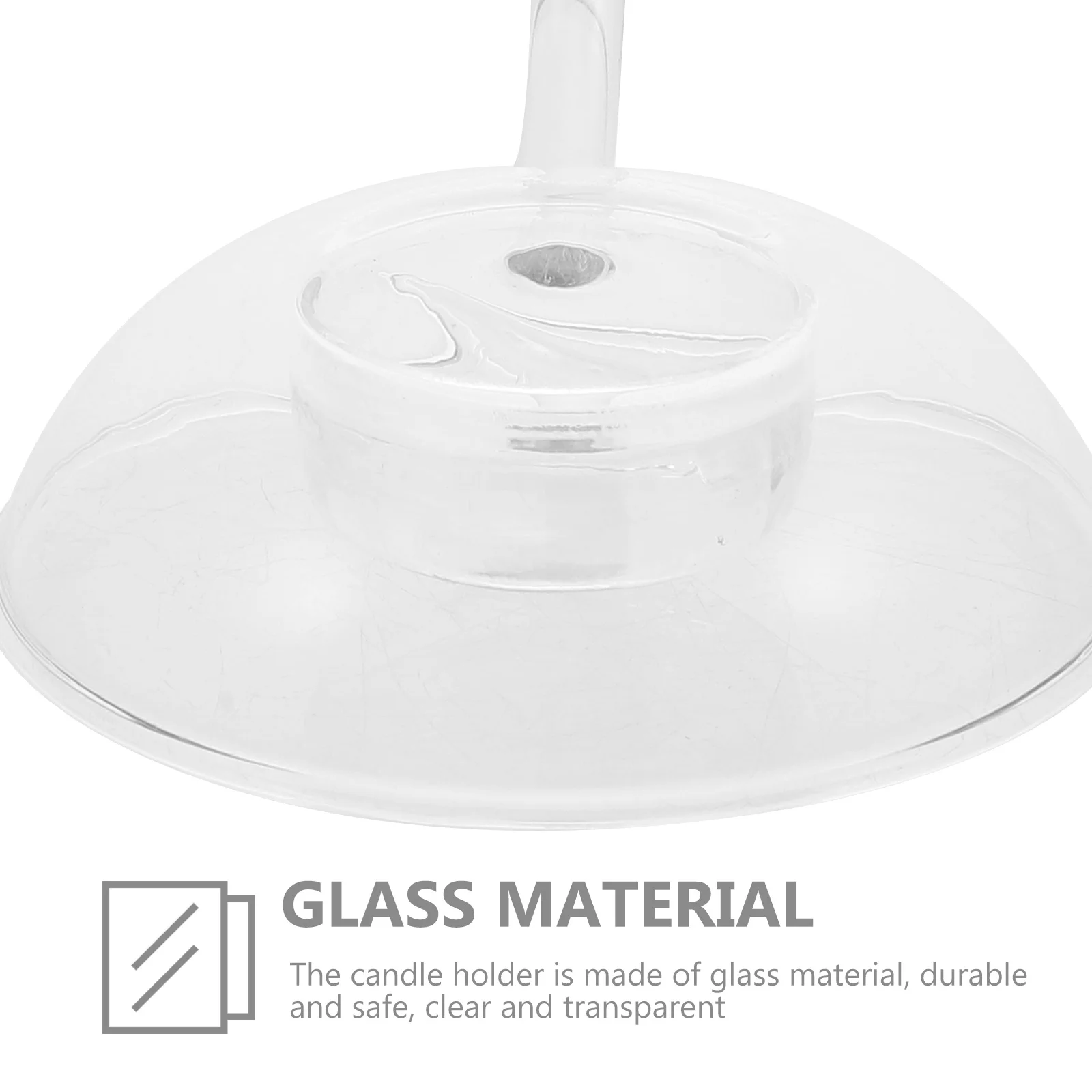 

Chic Glass Holders Elegant Taper Candlestick Home Tabletop Ornament Wedding Holder Candlestick Holder