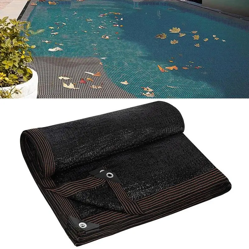 

Mesh Screen Pool Cover Leaf Nets For In-Ground Swimming Pools Fine Swimming Woven Polyethylene Material Lightweight And Easy To