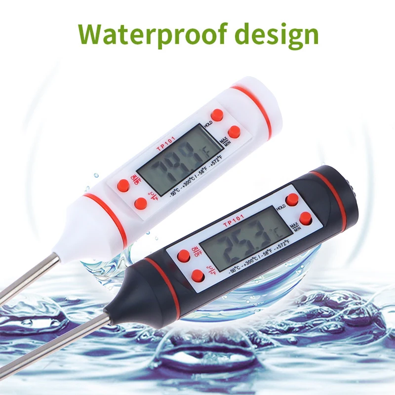 Food Baking Digital Kitchen Probe Thermometer Instant Read Cooking Meat BBQ Sensor Thermometers Probe Tool Heat Tester