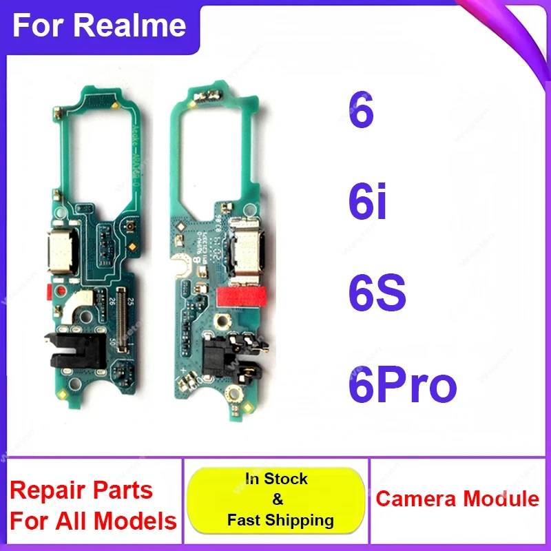 Płytka ładowania USB, złącze portu USB, taśma flex do Realme 6 6i 6S 6 Pro 6Pro
