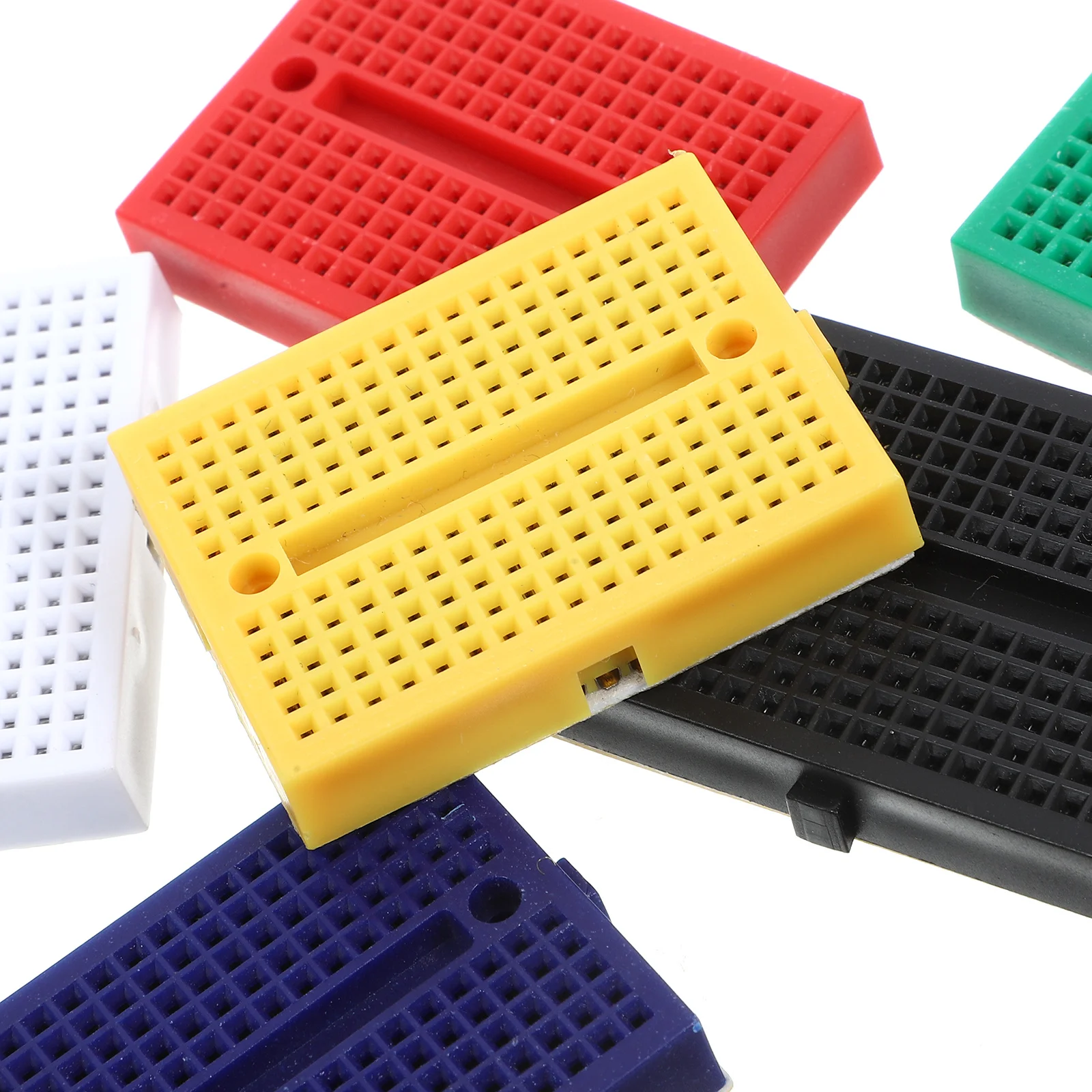 

6Pcs Small Breadboards Mini Solderless Bread Board Experiment Circuit Board Plastic Boards for Laboratory Science Experiments