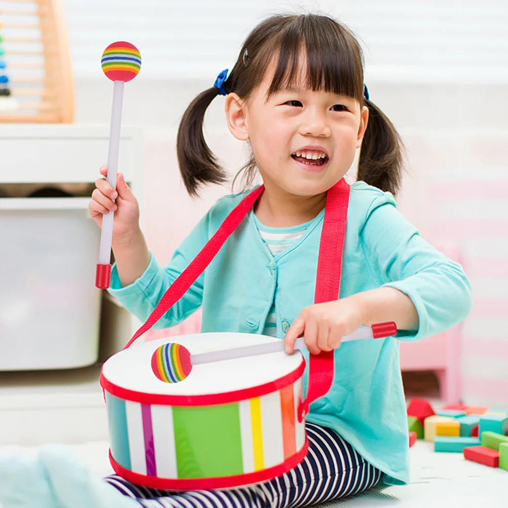 

10pcs Rainbow Drum Sticks Percussion Instrument Kids Adult Musical Mallets Long Portable Safe Creative Bulk Set
