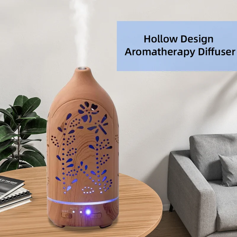 Lavender Hollow Ultrasonic Aromatherapy Diffuser with 7 Color LED Lights, Quiet Operation & Auto Shut Off
