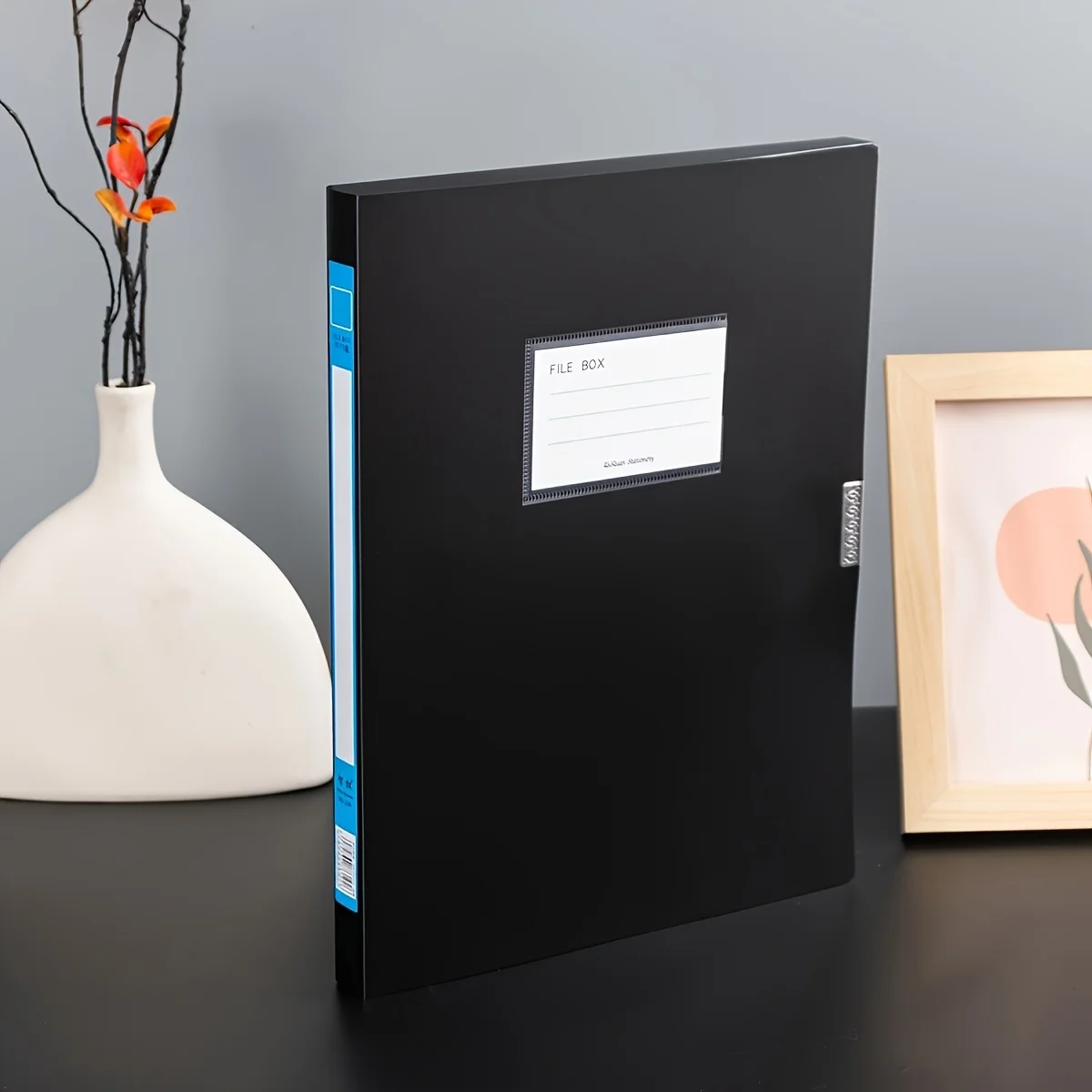 قطعة واحدة من مجلدات ملفات A4 قابلة للطي، صناديق تخزين مستندات PP ذات سعة كبيرة، مناسبة للمكتب والمدرسة وموسم العودة إلى المدرسة