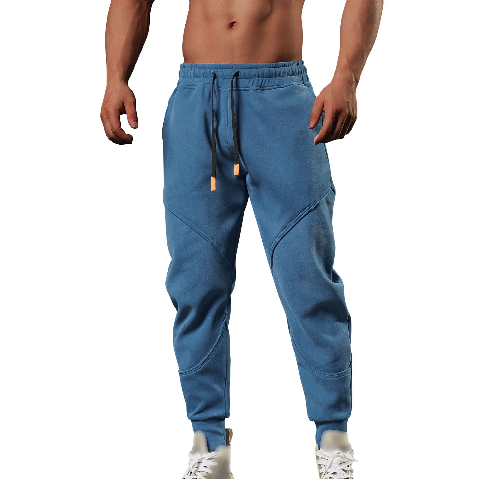 Calça de jogging esportiva masculina, Sweatpants de ginástica, Calças térmicas, Corredores, Crossfit Trackpants, Roupa de inverno