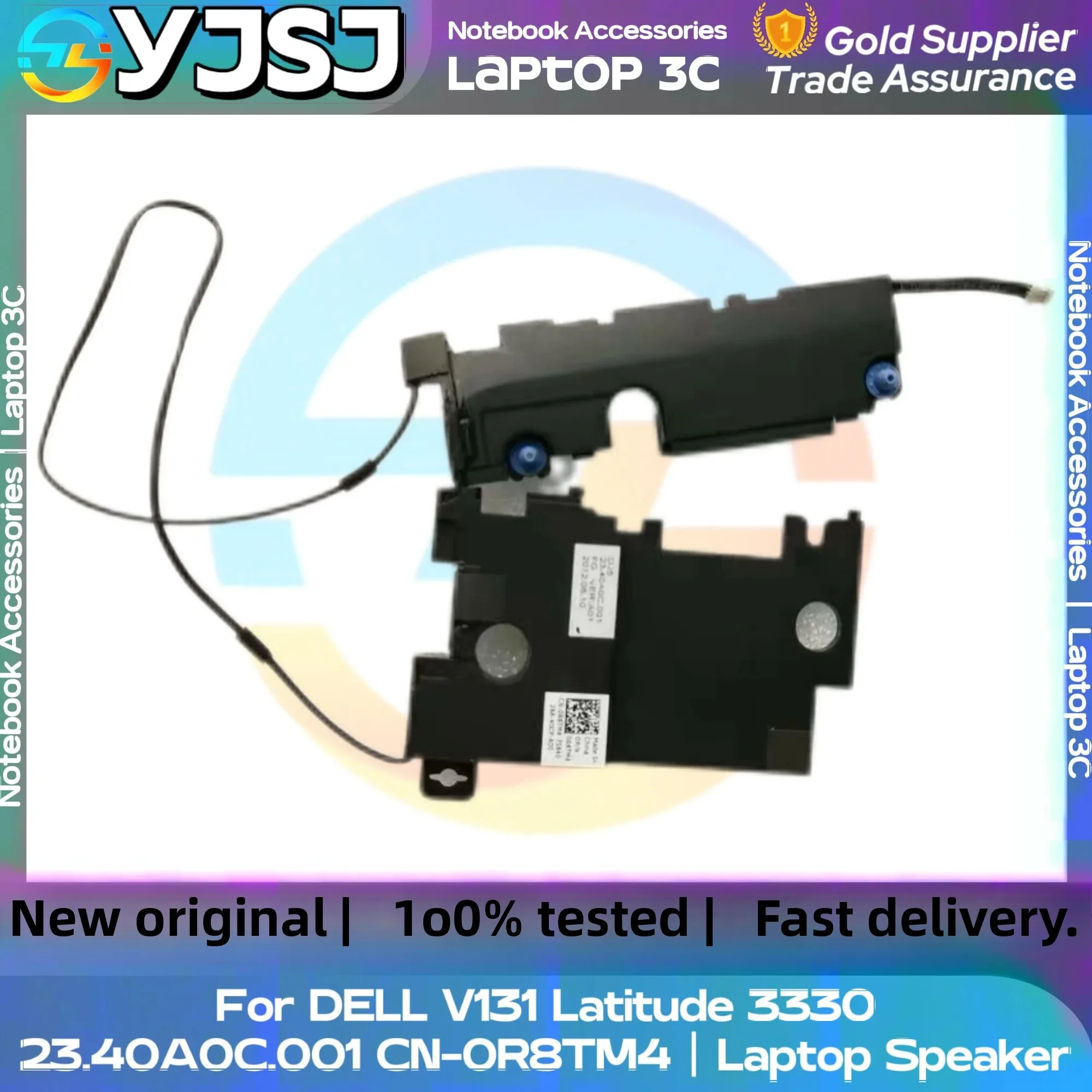 

New Original Laptop Notebook Audio Speaker For DELL Latitude 3330 V131 built-in left and right speakers 23.40A0C.001 CN-0R8TM4