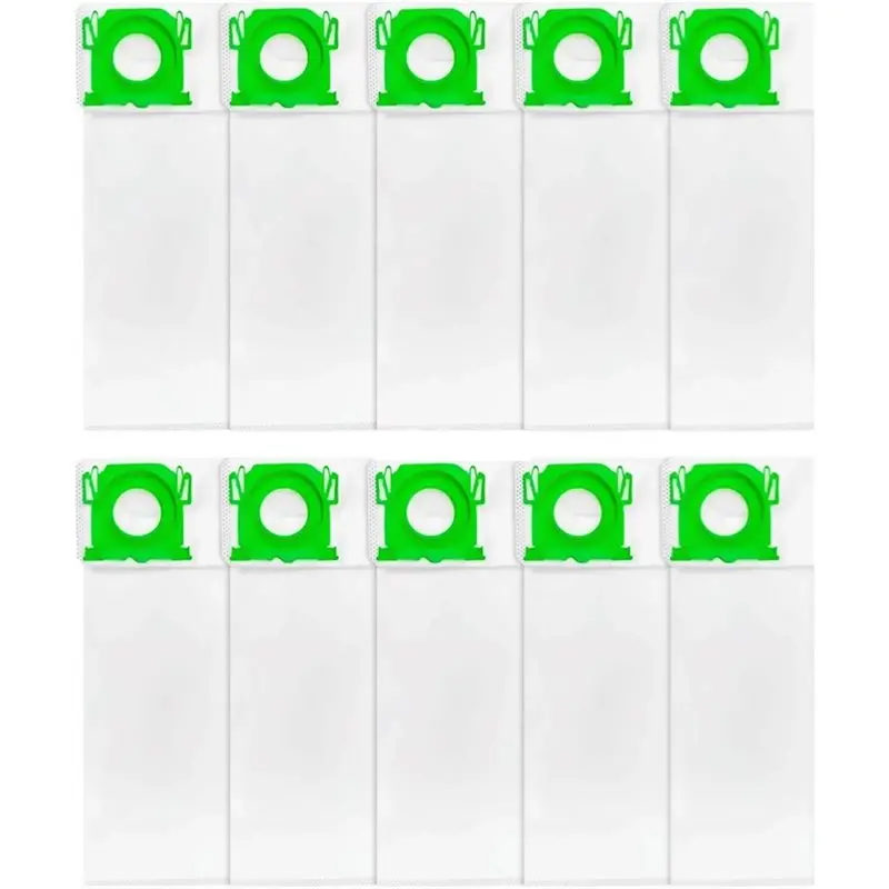 ABLD para SEBO Airbelt K Series, Pacote com 10 Sacos de Vácuo Compatíveis 6629ER - Ultra Filterbox com 4 Camadas e Tampas 6629ER
