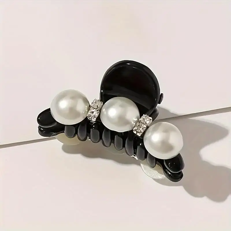 5 uds. De cuentas de diamante para mujer, clip de tiburón, cabeza trasera, simple y elegante, adecuado para uso diario en fiestas