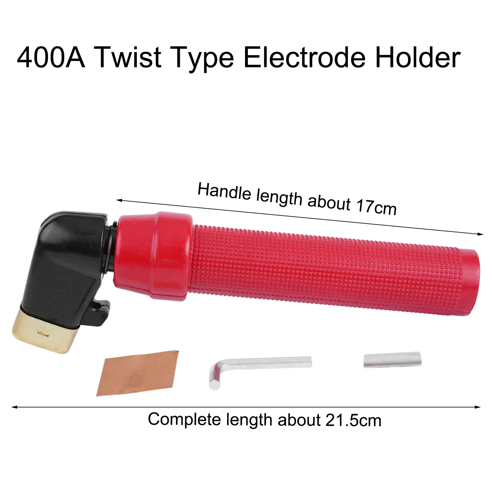 400A Welding Electrode Holder with Copper Nozzle High Conductivity and Low Resistance for Improved Welding Performance