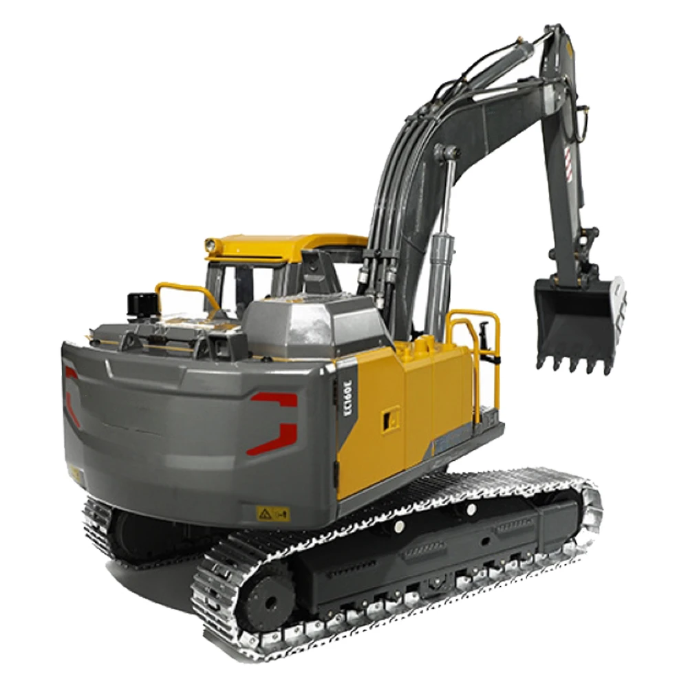 E111 1/14 Hydraulic Rc Excavator Radio Controlled Truck Caterpillar Alloy Tractor Brushless Motor Engineering Car