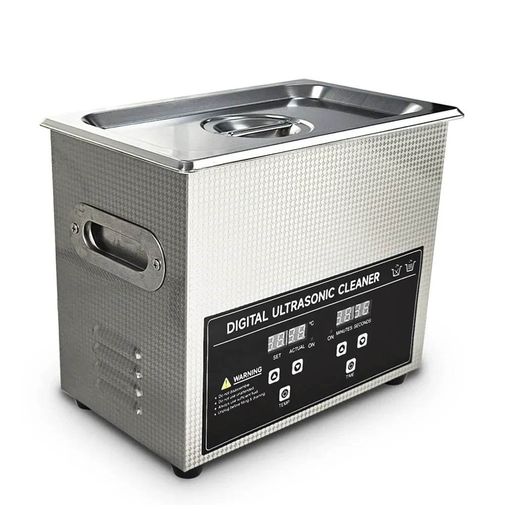 เครื่องทําความสะอาดอัลตราโซนิกสแตนเลส 3 ลิตรและแผ่นล้างไขมันและทําความสะอาด