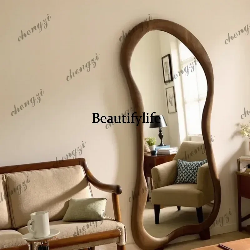 Medieval full-length mirror American full-length mirror household living room floor mirror