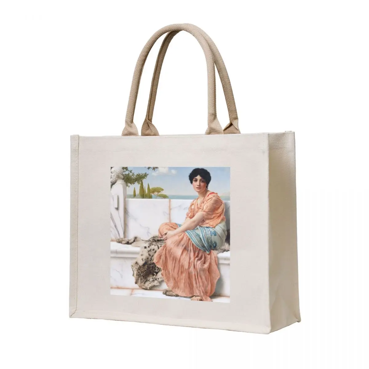 

A Girl in Lesbos - In the Days of Sappho Tote Bag tote bag woman cute pouch bag Big women