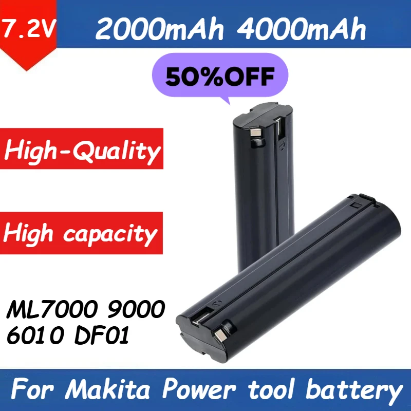 

Replacement Battery for Makita 7.2V Electric Drill Power Tool Battery ML7000 9000 6010 DF01