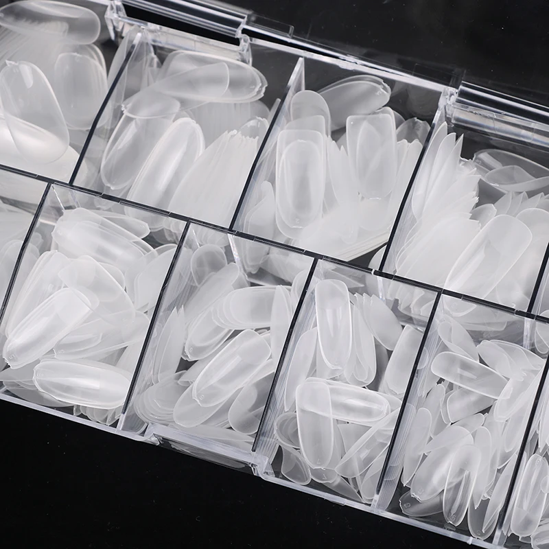 500 Uds./Caja de Puntas de Uñas Postizas Completas para Extensión, Uñas Falsas para Arte de Uñas DIY, Herramienta de Manicura para Esmalte de Uñas