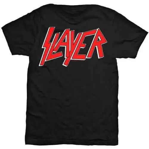 SLAYER Classic Logo T-Shirt Black New