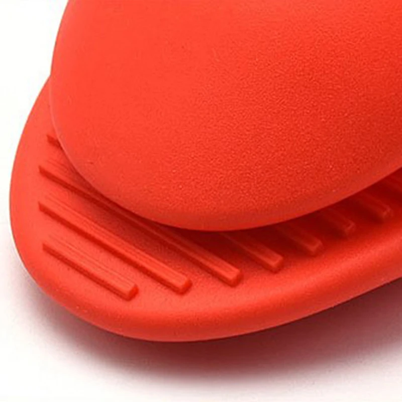 Silicone Oven Potholder Mitts 2 Pack Heat Resistant Fingertips Gripper Potholder