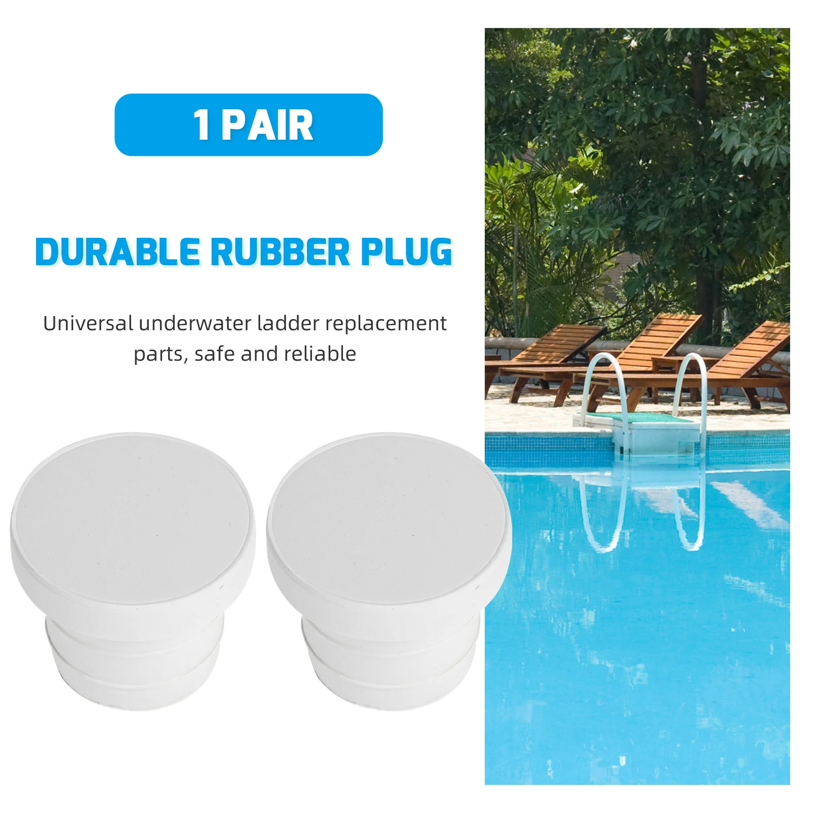 

Rubber Ladder Bumper Anti aging Plug for Swimming Pool Parts Universal Underwater Accessories Chlorine Floater Pool Ladder