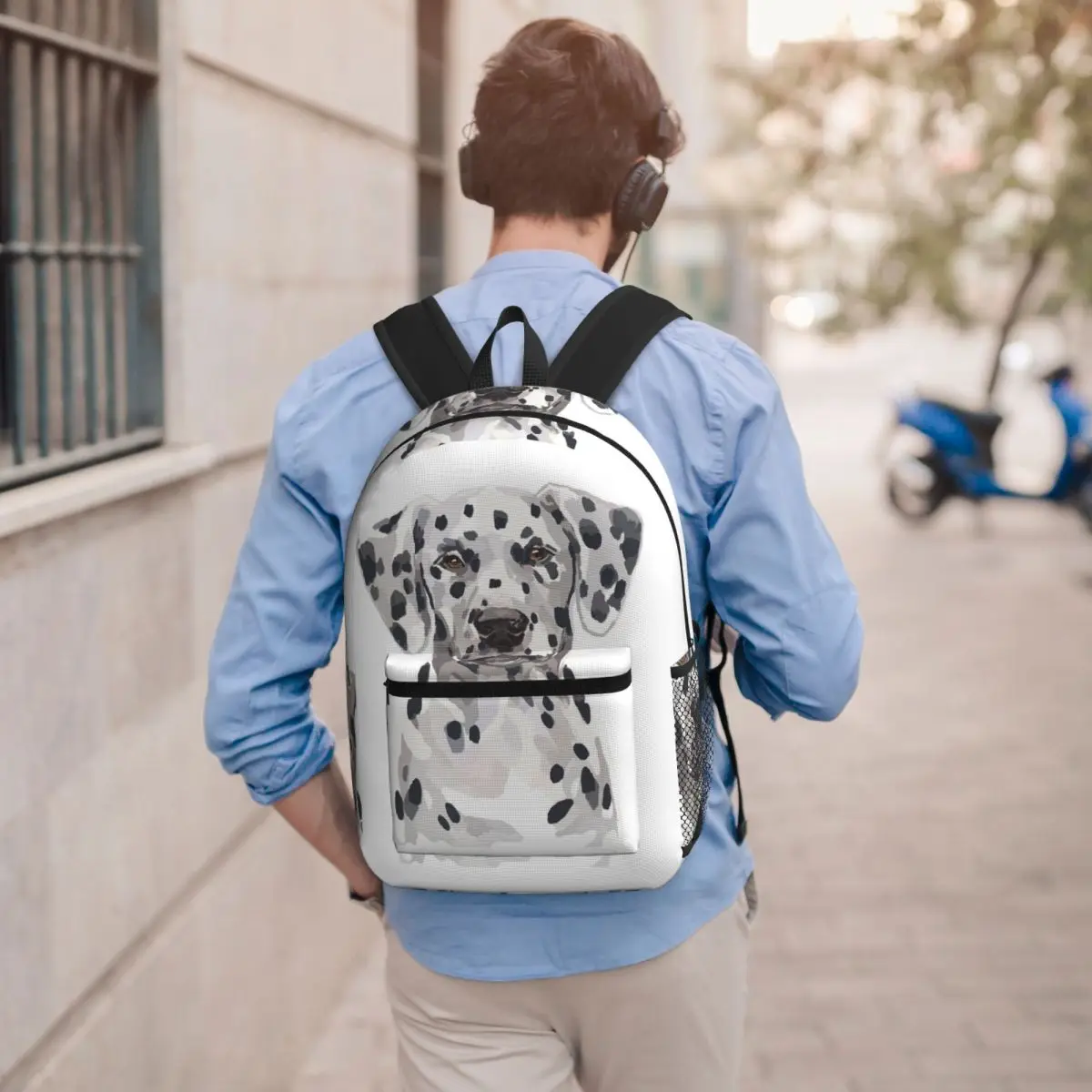 

Dalmatian Backpack Boys Girls BookBag Children School Bag Laptop Shoulder Bags for Men Women