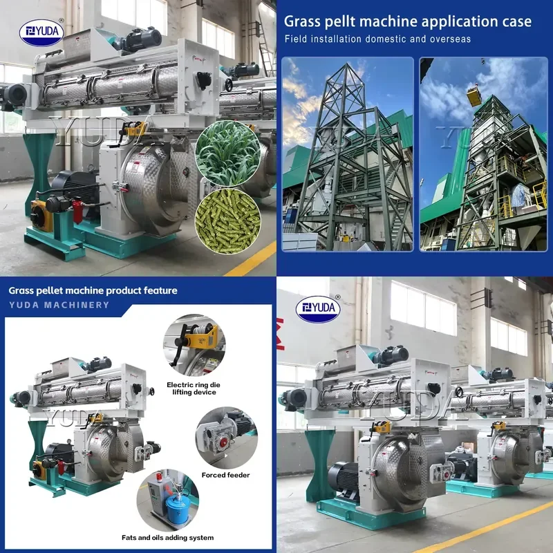 Recycling Machine 2026 YUDA Large Capacity 4T/H Animal Silage Feed Grass Hops Corn Stalks Wheat Straw Alfalfa Alphagrass Hemp