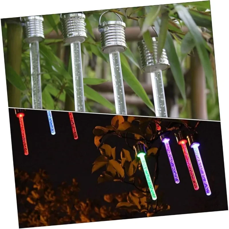 Naxilai 4 stks Acryl Staaf Hanglamp LED Solar Outdoor Tuinverlichting Licht LED Meteor Lights Solar Bubble Stake Acryl Licht