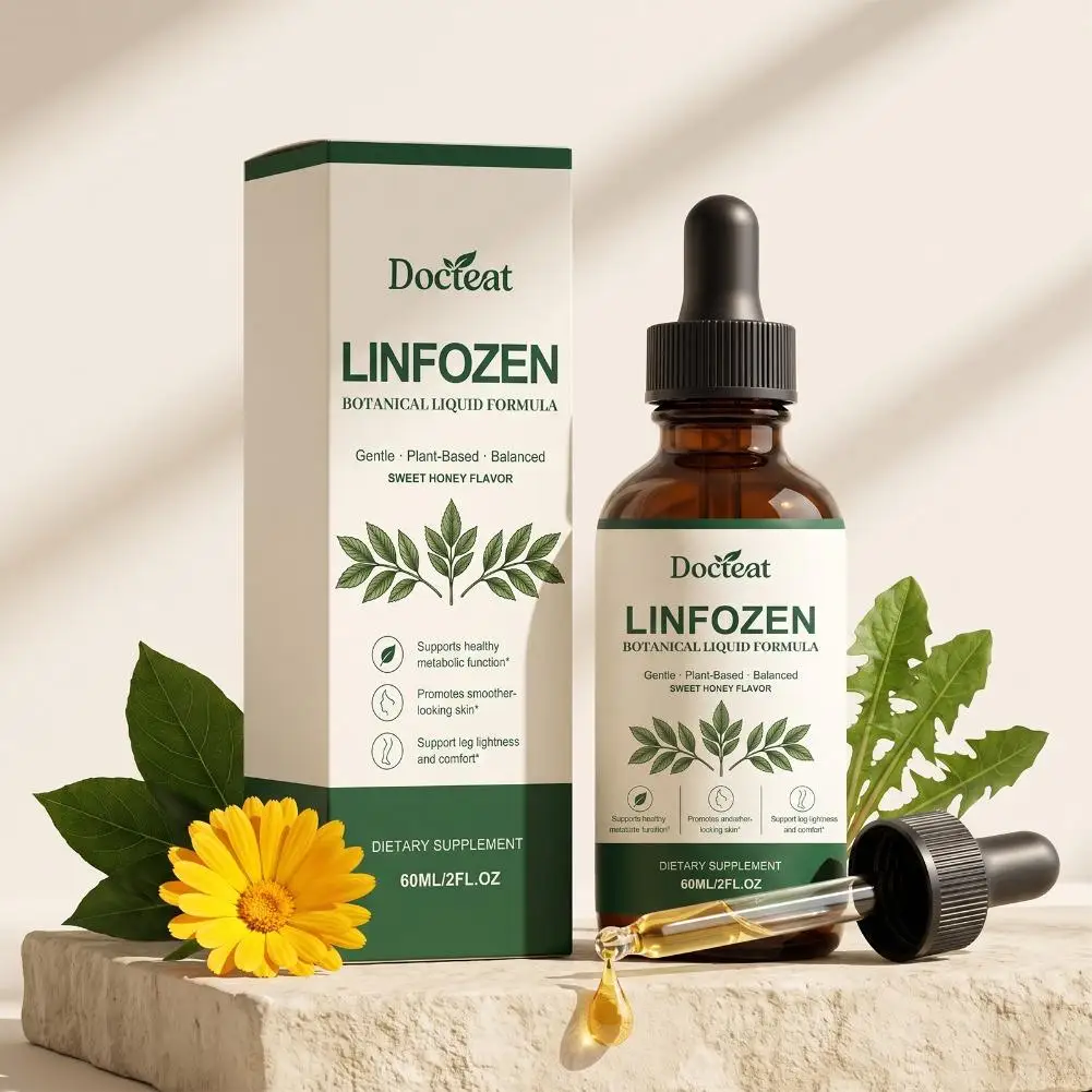 Gentle Plant Sweet Honey Flavor LINFOZEN Botanical Liquid Formula Lymphatic Drainage Drops Promote Metabolism Body Care Liquid