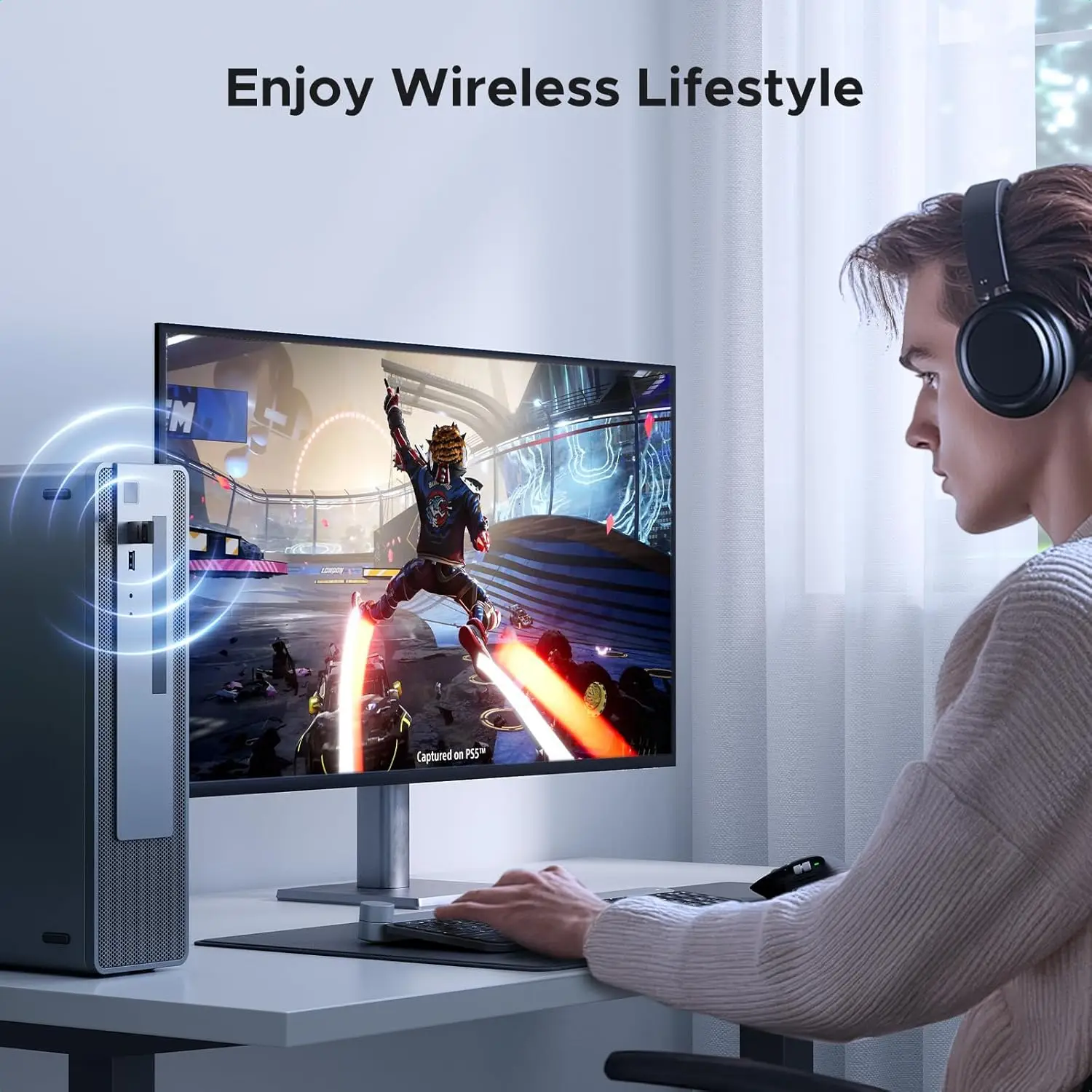 UGREEN Adaptador Bluetooth USB, Dongle 5.4 para PC, Plug & Play para Windows 11/10/8.1, Receptor y Transmisor Bluetooth para Teclado