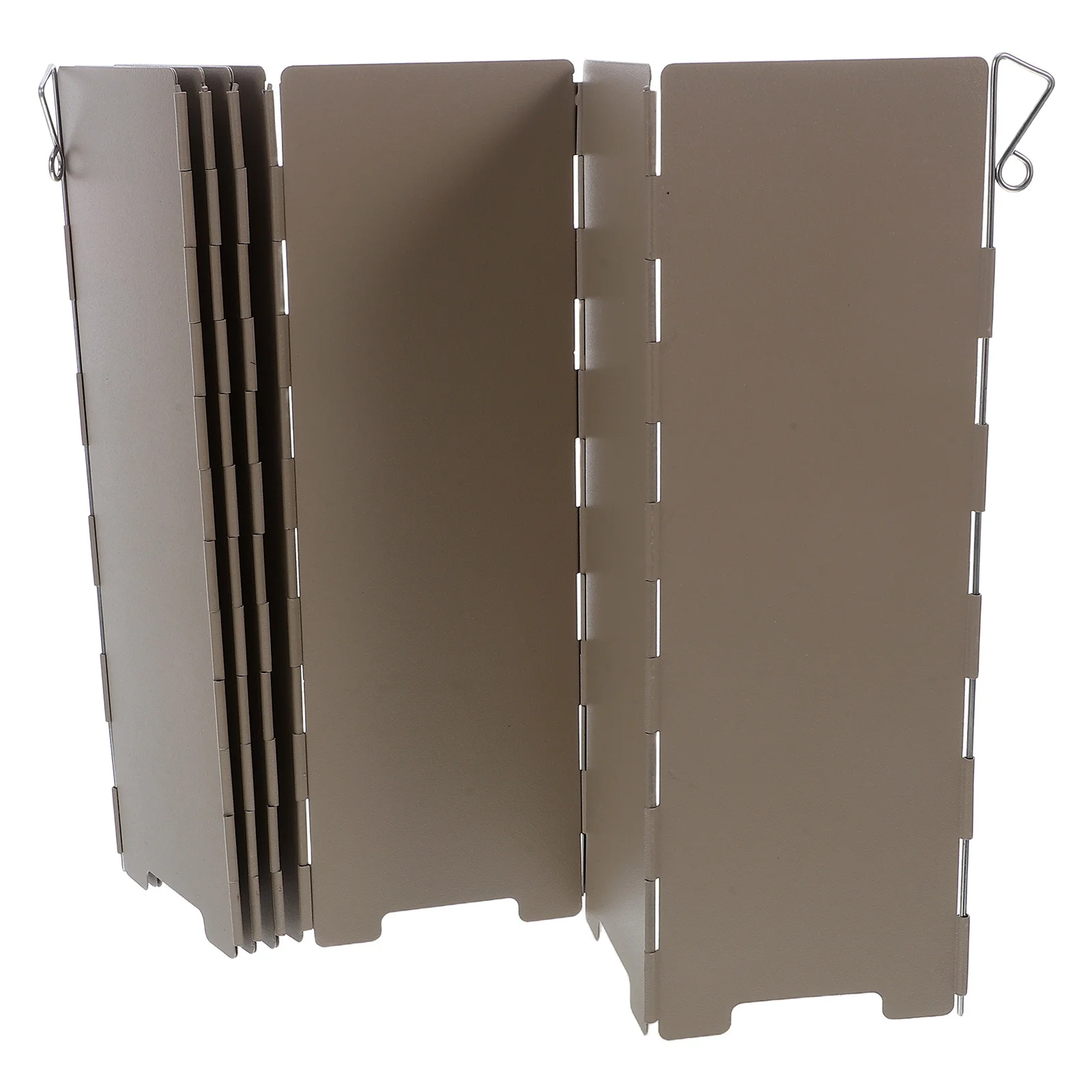 

Camping Stove Windscreen Foldable Lightweight Aluminum Alloy 10 Plates Outdoor Wind Shield for Hiking Backpacking