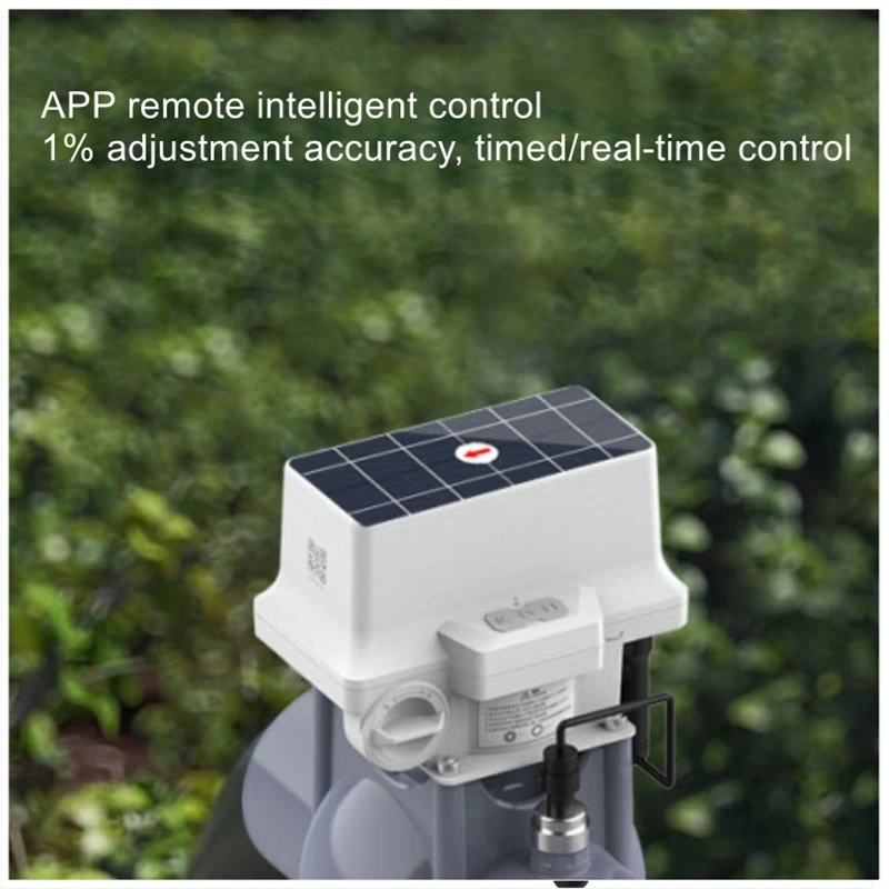 4G/lora solar electric valve actuator intelligent irrigation ball valve butterfly valve remote control