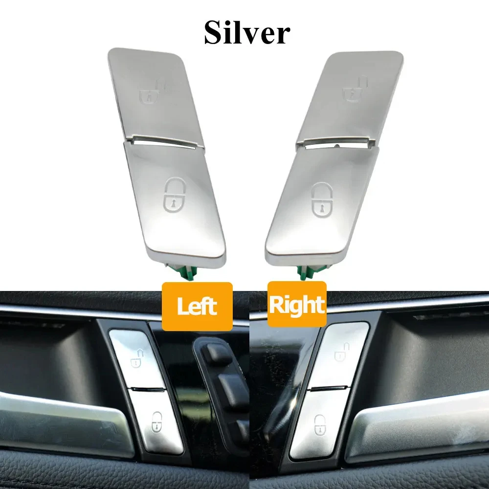 

Interior Door Lock Unlock Switch Button Cover for Mercedes Benz C A B GLK E GLE Class C204 GLK204 W212 W207 Left and Right