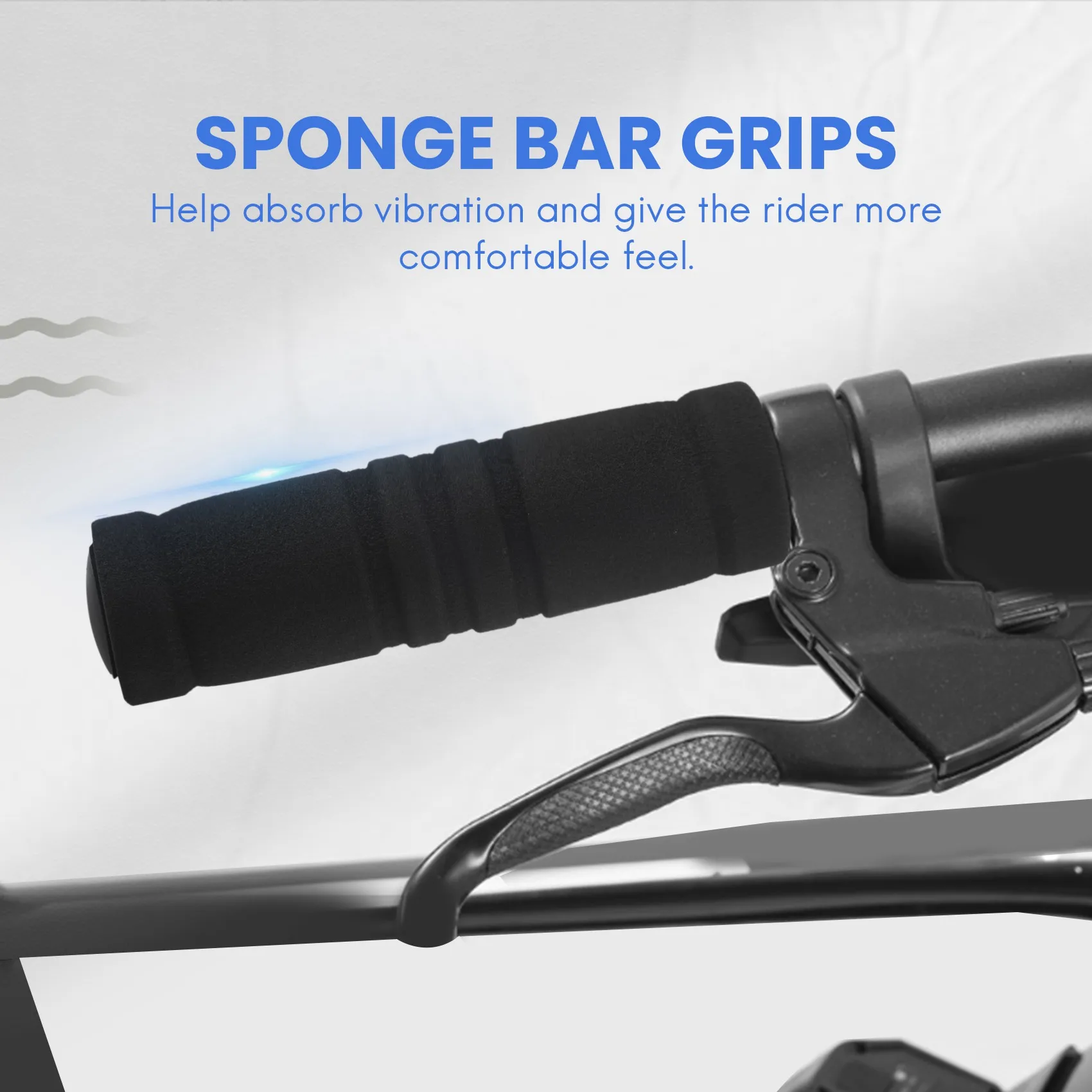 1 Pair for Bike Bicycle Handle Handlebar Soft Sponge Bar Grips