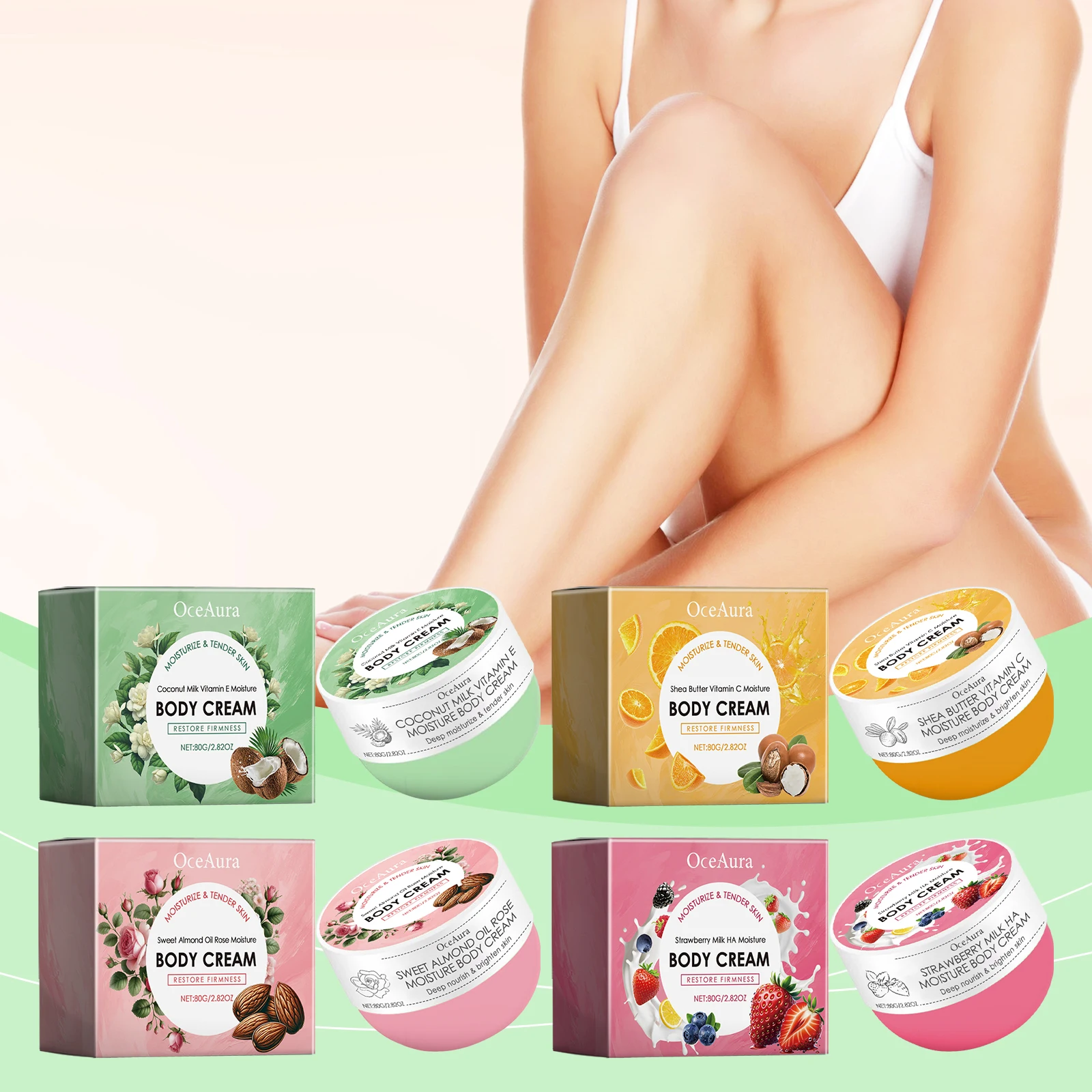 OCEAURA Vitamin C Moisture Body Cream Long-lasting Moisturizing Locking in Skin Moisture Winter Moisturizing Multiple Options
