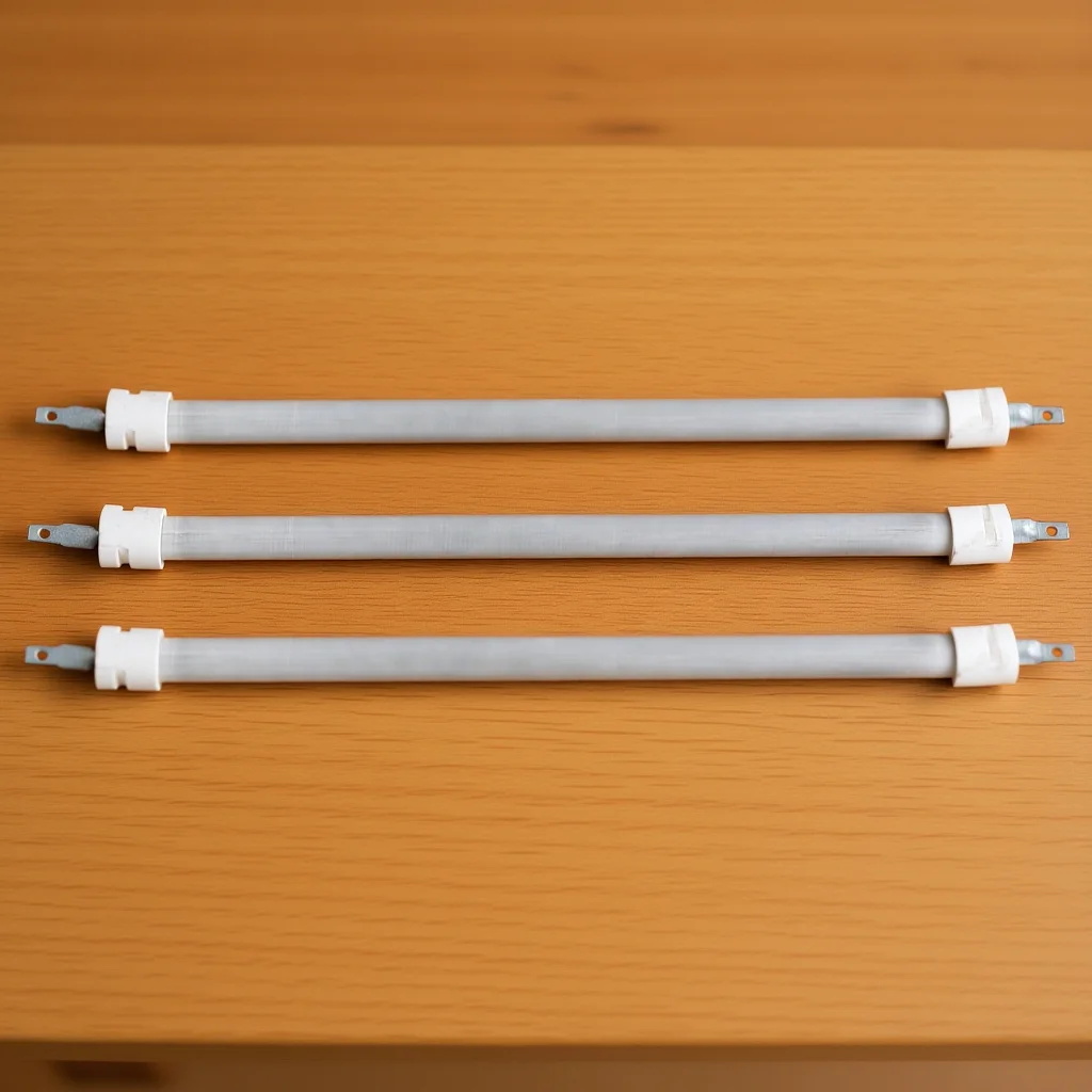 

2Pcs Patio Heater Bulb Replacement Electric Heater Tube Quartz Heating Element High Temperature Heating Part Tube Replacement