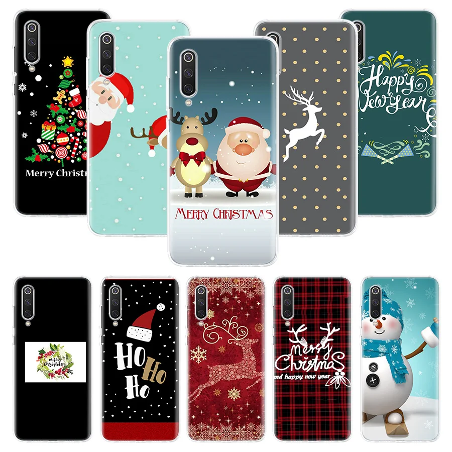 Merry Chrismas Happy New Year Phone Case For Xiaomi Redmi Note 13 12S 12 11S 10 9 8 10S 11 11T 11E Pro Plus + 9S 8T 7 5G Cover C