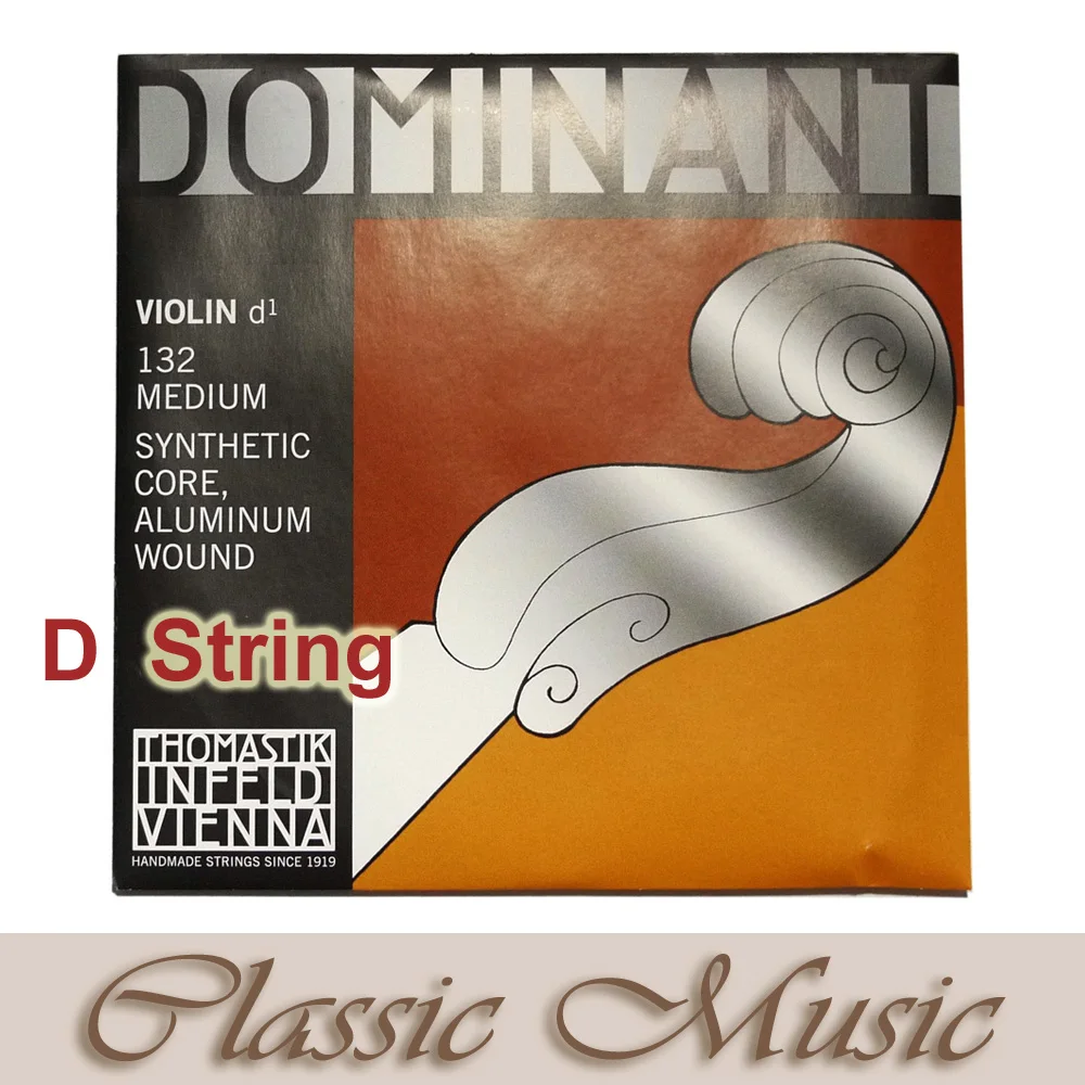 OriginalThomastik Dominant 135B Violin Strings Full Set 4/4 Medium.Free shipping,