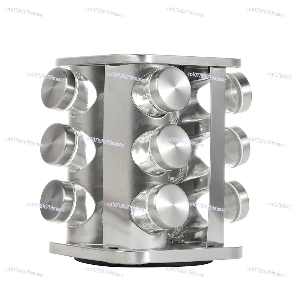 kitchen-table-countertop-rotating-seasoning-tank-household-high-end-stainless-steel-salt-tank-five-spice-powder-storage-rack