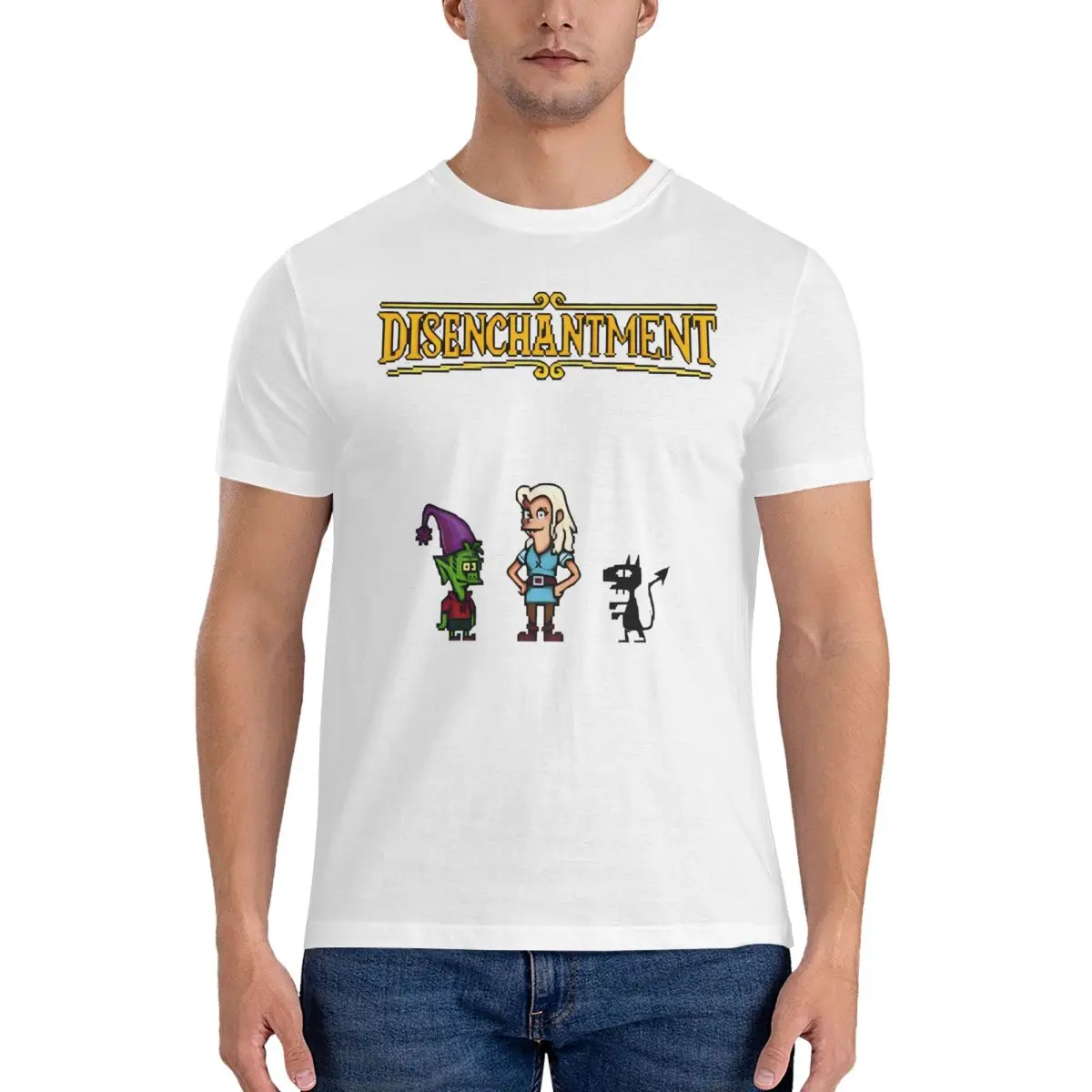 Мужские футболки 8 бит Pixelart, одежда для отдыха из чистого хлопка с D-образным вырезом и коротким рукавом, футболки с принтом