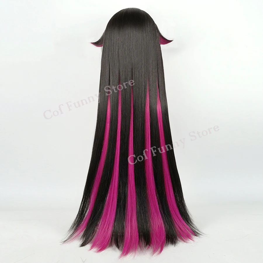 Genshin Impact-Peluca de Cosplay Fatui Columbina para mujer, de 110cm cabello largo, tocado de Anime, peluca de juego resistente al calor, pelucas de Halloween